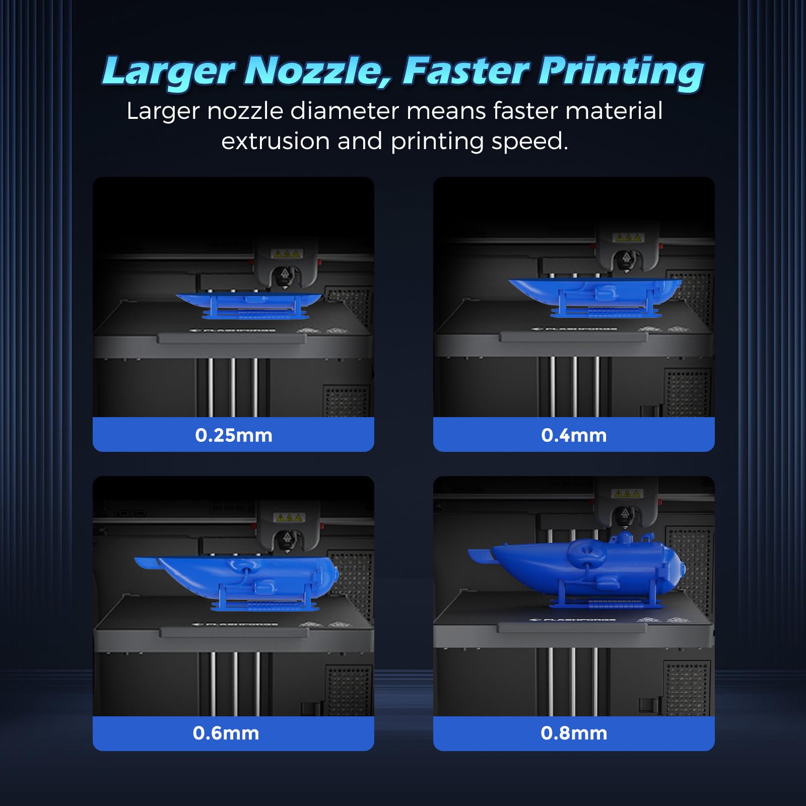 Foto 5 pulgar | Boquilla Flashforge Adventurer 5m Pro 0,8 Mm Endurecida 280°c - Venta Internacional.