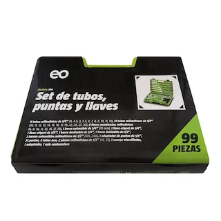 Foto 1 | Juego Herramientas Dados Llaves Y Puntas De 99 Piezas Eo Safe Imports Esi-14953-1 Verde