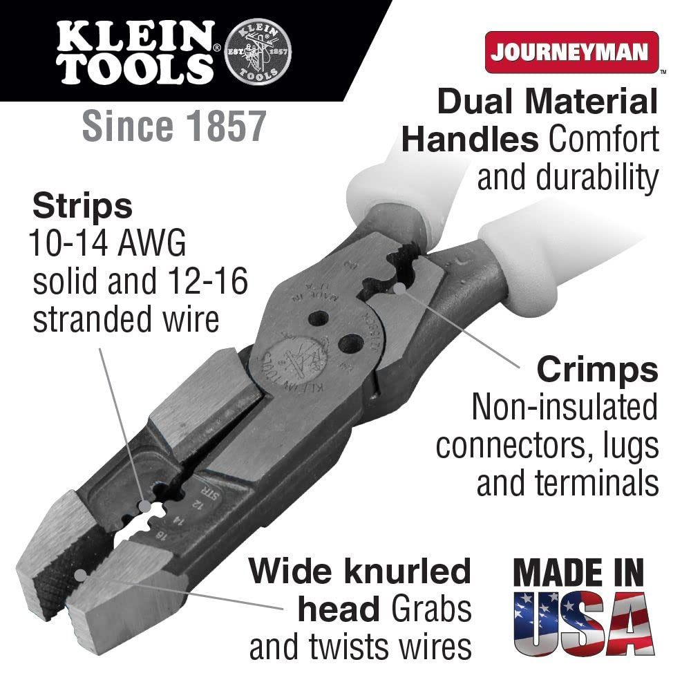 Foto 3 pulgar | Alicates Multiherramienta Klein Tools J215-8cr, Peladora Híbrida - Venta Internacional.