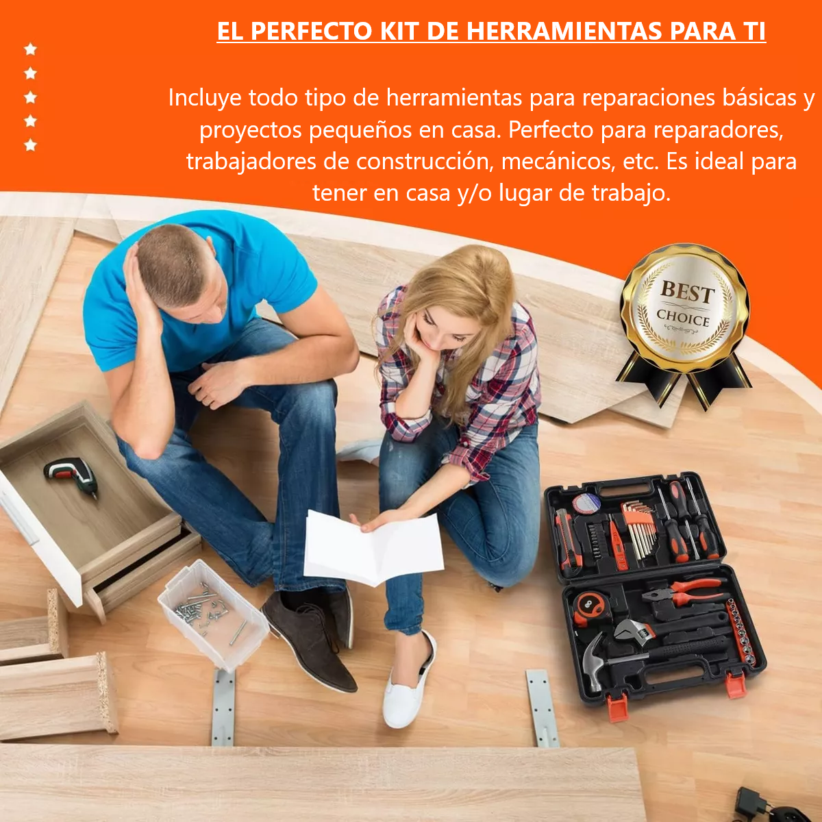 Foto 4 pulgar | Juego De Herramientas Mecánicas Manuales Portafolio 38pcs Eo Safe Imports Esi-15141-1 Multicolor