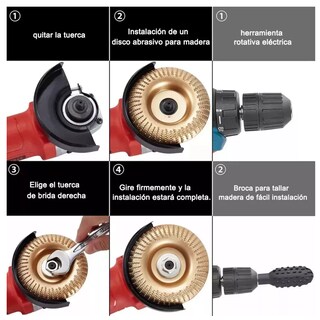 Foto 2 | Kit de Discos para Tallar Madera y Escofinas