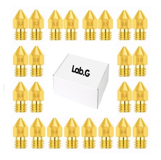 Foto 1 | Kit De 24 Boquillas Lab.g Nozzle Impresora 3d Mk8 0,2-1 Etc. (24 U Dorado