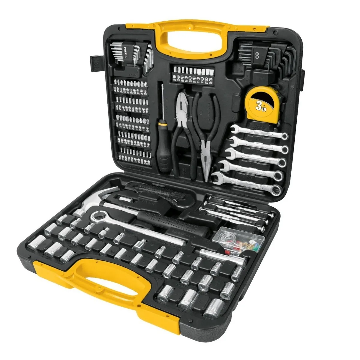 Juego De Herramientas Para Mecánico 133 Piezas Eo Safe Imports Esi-3577-1 Negro