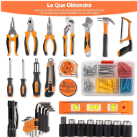 Foto 3 pulgar | Juego Herramientas Reparación Doméstica 106pcs Eo Safe Imports Esi-2846-1 Mutlicolor