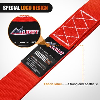 Foto 4 | Correas De Amarre Para Motocicletas Nilight Soft Loop, 1,7 X 17, 8 Unidades - Venta Internacional.