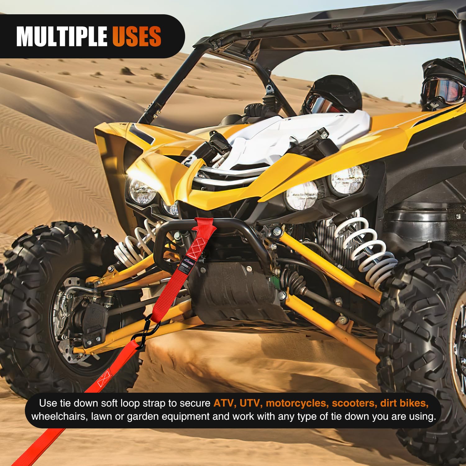 Foto 7 | Correas De Amarre Para Motocicletas Nilight Soft Loop, 1,7 X 17, 8 Unidades - Venta Internacional.