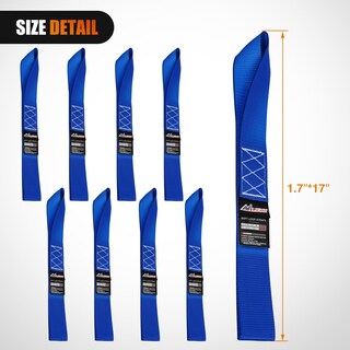 Foto 2 | Correas De Amarre Para Motocicletas Nilight Soft Loop, 1,7 X 17 Cm, Paquete De 8 - Venta Internacional.