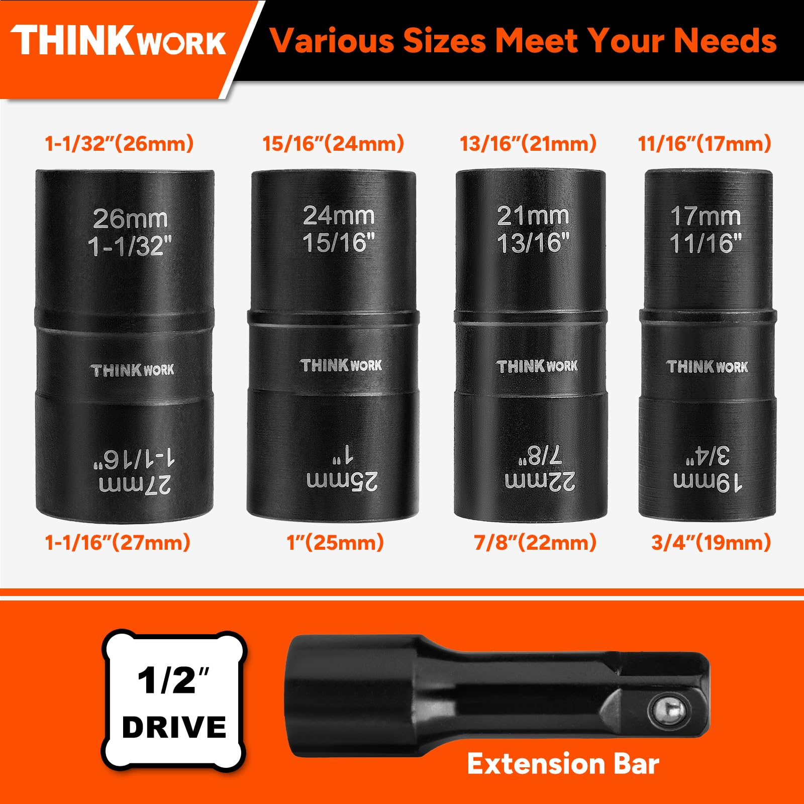 Foto 3 pulgar | Juego de Tuercas Thinkwork 5 Piezas-Venta Internacional