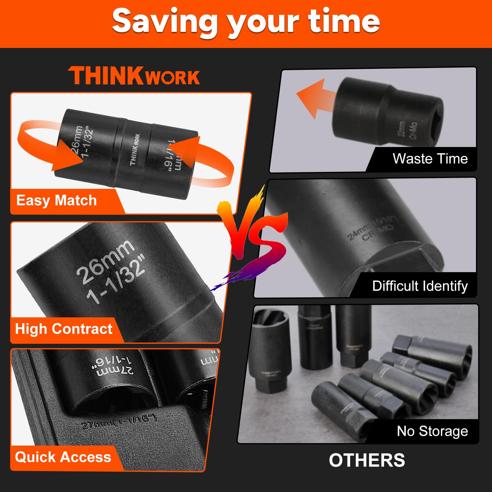 Foto 4 pulgar | Juego de Tuercas Thinkwork 5 Piezas-Venta Internacional