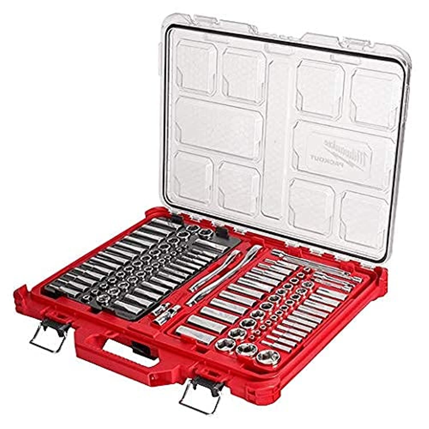 Set De Trinquete Y Enchufe Milwaukee 106 Piezas 48-22-9486 De Policarbonato - Venta Internacional.