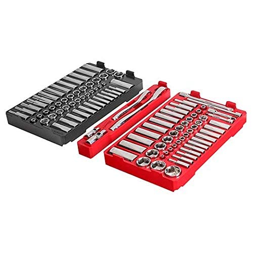 Foto 5 pulgar | Set De Trinquete Y Enchufe Milwaukee 106 Piezas 48-22-9486 De Policarbonato - Venta Internacional.