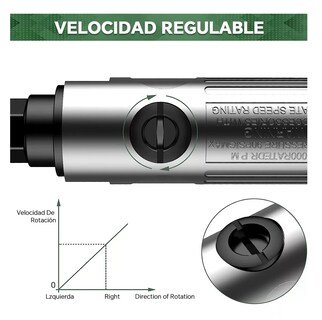 Foto 3 | Juego De Mototool Mini Taladro Neumático Amoladora Neumática Plata