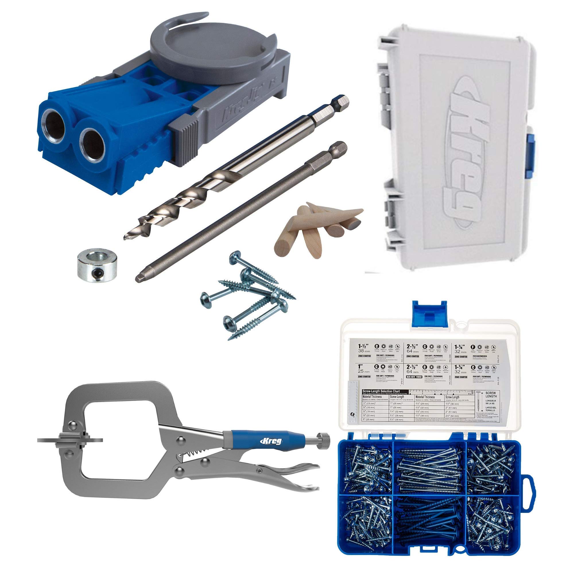 Foto 2 pulgar | Sistema Maestro Clamp Kreg Jig R3 Con Kit De Tornillos De Arranque Y Abrazadera - Venta Internacional.