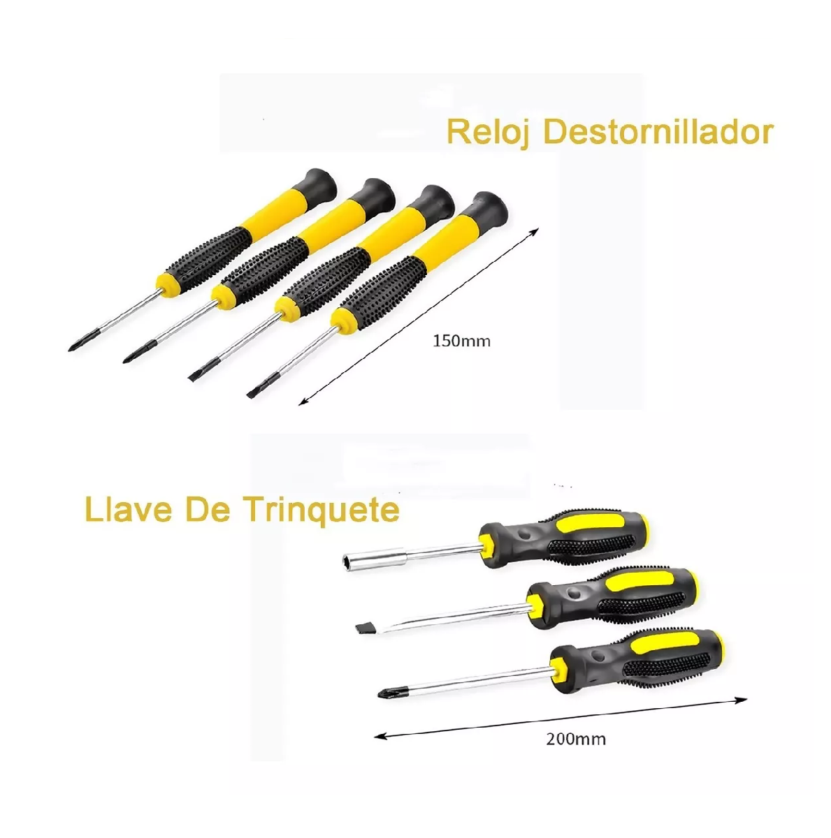 Foto 4 pulgar | Juego De Herramientas Mecánicas Desarmadores Lab.g 108pcs Negro Amarillo