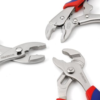 Foto 3 | Juego De Herramientas Workpro, Alicates De 4 Piezas, Con Cierre, Junta Deslizante Y Llave - Venta Internacional.