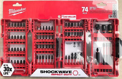 Foto 1 | Juego De Brocas Impact Driver Milwaukee Shockwave, 74 Piezas - Venta Internacional.