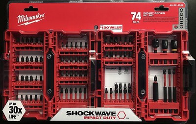 Foto 2 | Juego De Brocas Impact Driver Milwaukee Shockwave, 74 Piezas - Venta Internacional.
