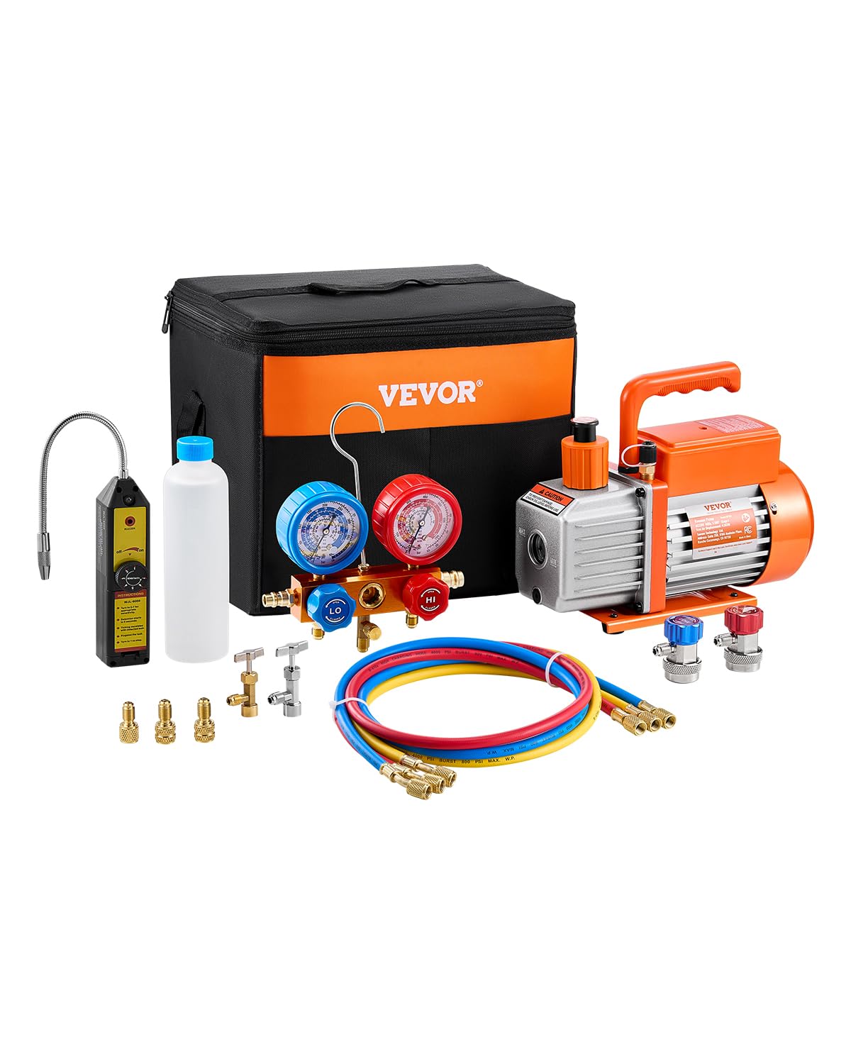 Foto 2 pulgar | Bomba De Vacío Vevor 4.5 Cfm Con Juego De Manómetros Para Hvac R134a, R12 - Venta Internacional.