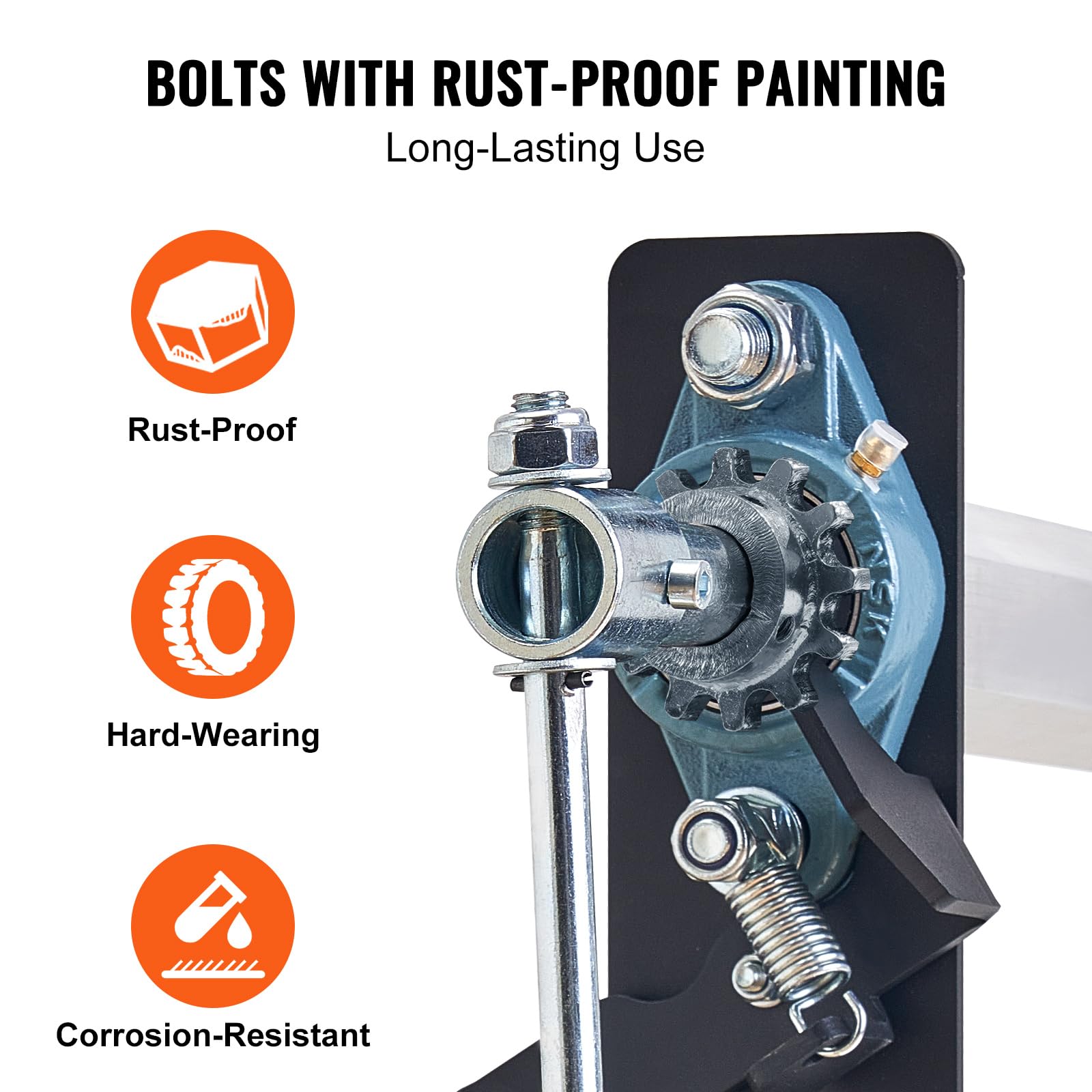 Foto 5 | Kit De Rodillos De Lona Con Manivela Vevor, Aleación De Aluminio Para Camiones - Venta Internacional.