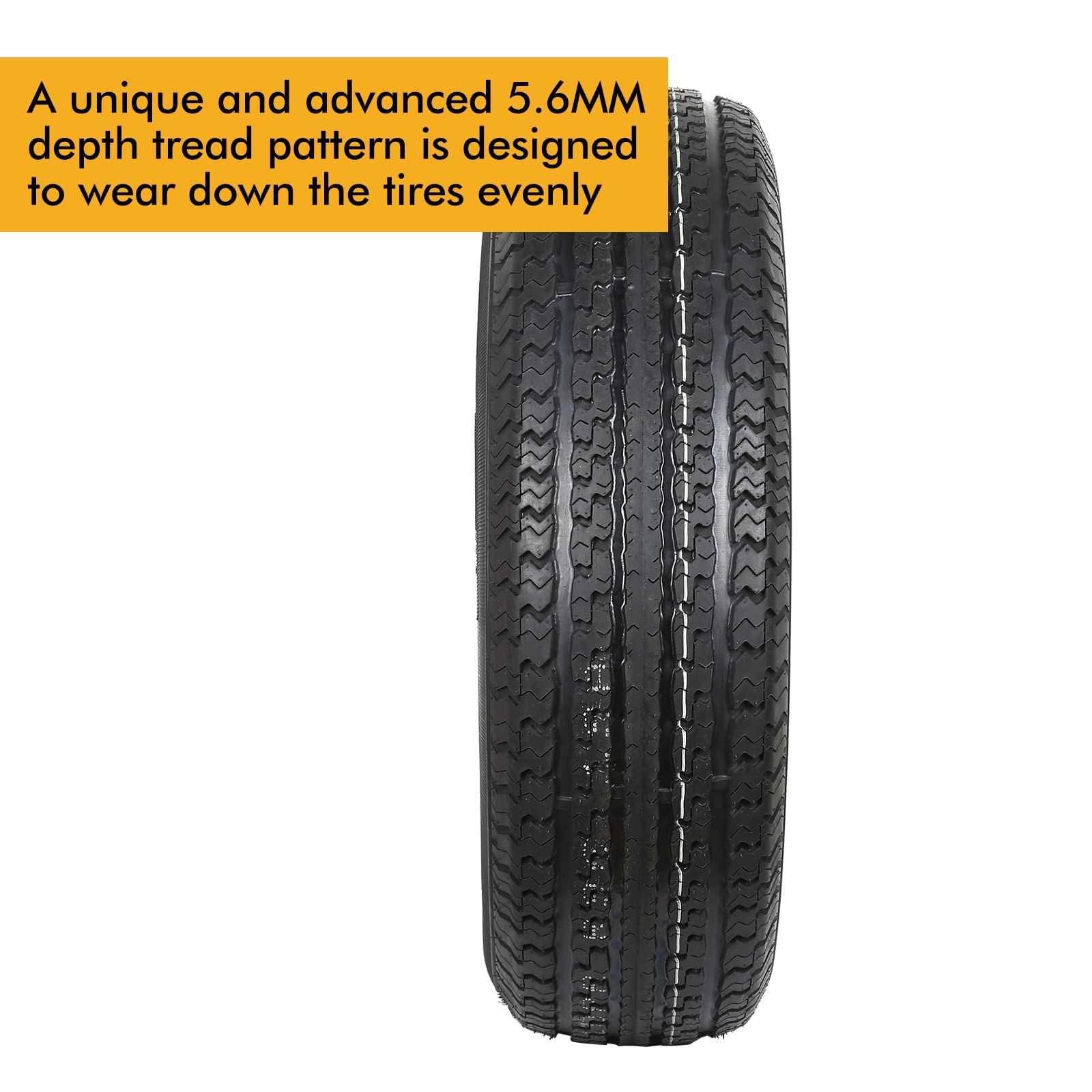 Foto 3 | Juego De 4 Neumáticos Radiales Durun Para Remolque St225/75r15 De 10 Capas - Venta Internacional.