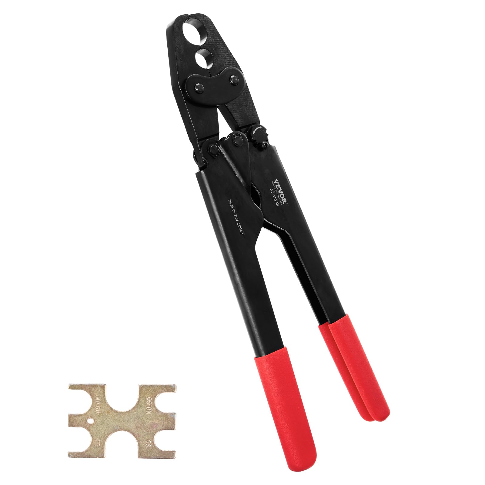 Foto 2 pulgar | Herramienta De Prensado Pex Vevor Combinada De Doble Cabezal Para 1/2 Y 3/4 Pex - Venta Internacional.