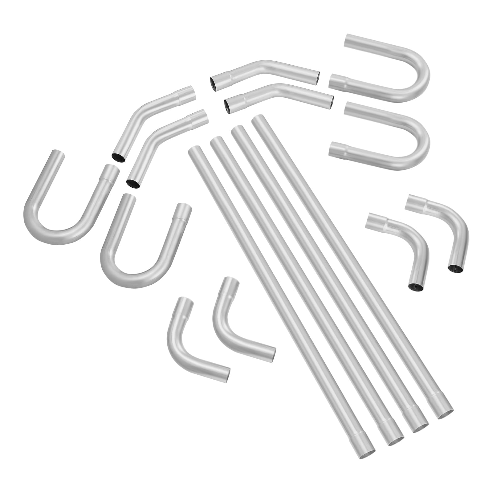 Kit De Escape Vevor De 2 Pulgadas, Acero Galvanizado Universal, 16 Piezas - Venta Internacional.