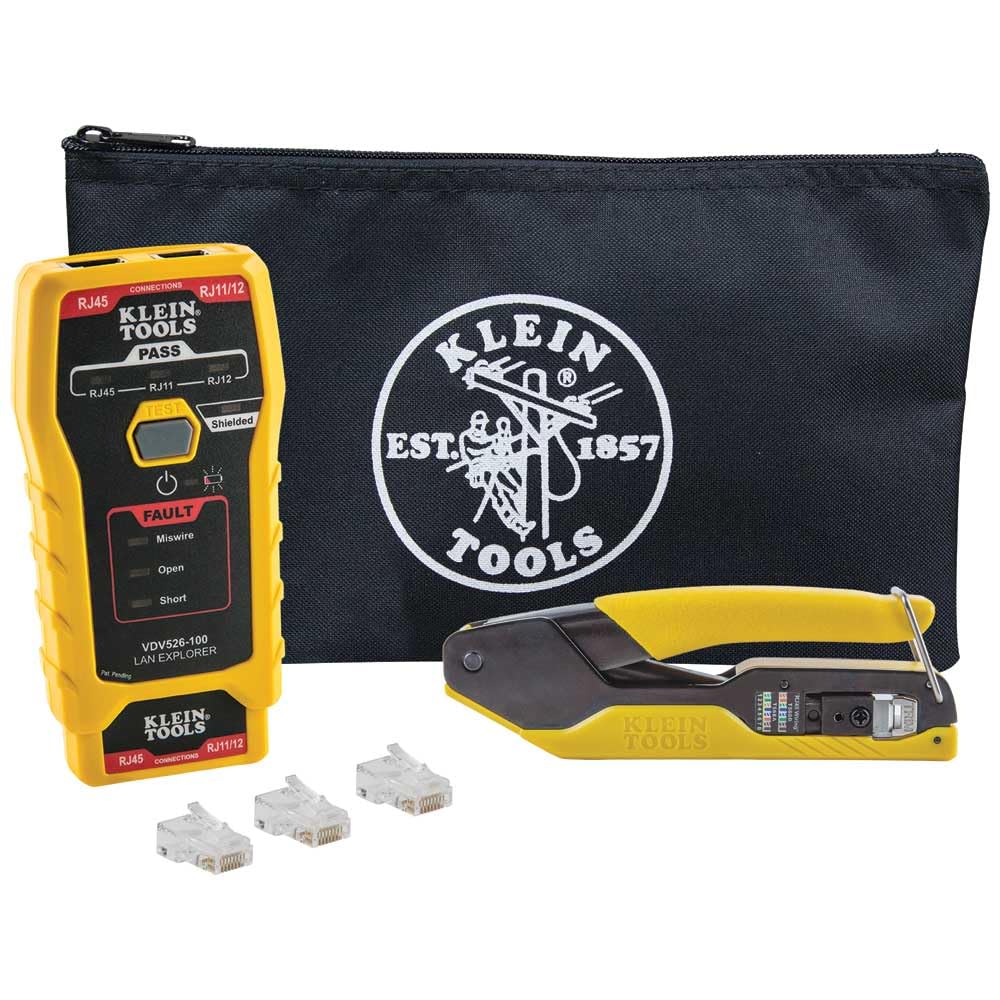 Foto 2 pulgar | Kit De Comprobador Y Engarzador De Cables Klein Tools Vdv026-813 Rj45 - Venta Internacional.