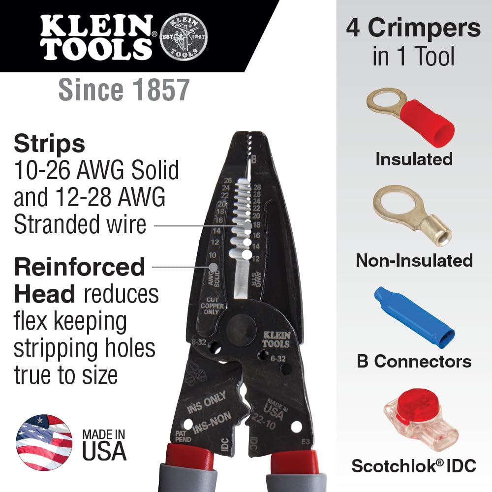 Foto 2 | Pelacables, Engarzadoras Y Cortadoras Klein Tools 1019 Kurve - Venta Internacional.
