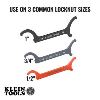 Foto 2 | Juego De Llaves Para Contratuercas Klein Tools 50901r De 1/2, 3/4 Y 1 Pulgada - Venta Internacional.