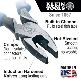 Foto 2 | Alicates Klein Tools J2000-9necrtp Para Cortador Lateral, Con Tracción De Cinta Y Engarzado De Alamb - Venta Interna