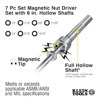 Foto 3 | Juego De Herramientas Klein Tools 647m Con Destornilladores Magnéticos Para Tuercas De 5 A 13 Mm - Venta Internacional.