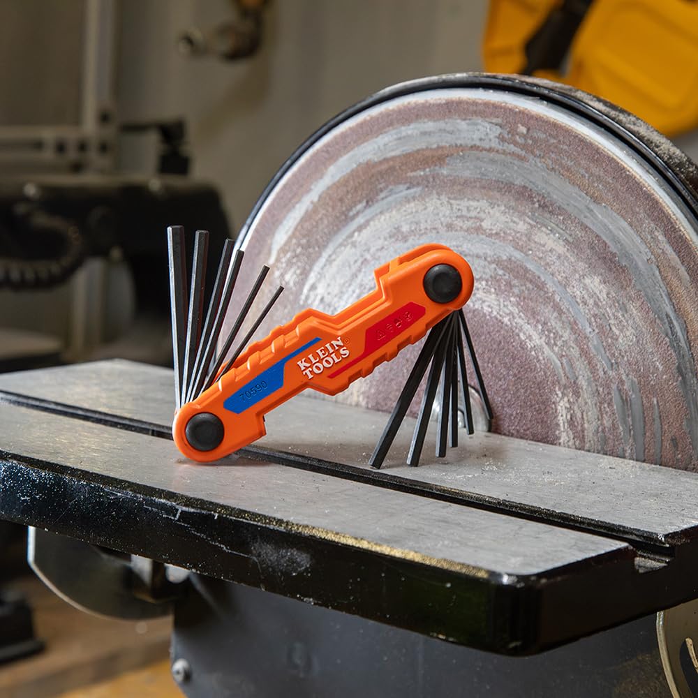 Foto 4 pulgar | Juego De Llaves Hexagonales Klein Tools 70590 Compact Plegable 12 Llaves - Venta Internacional.