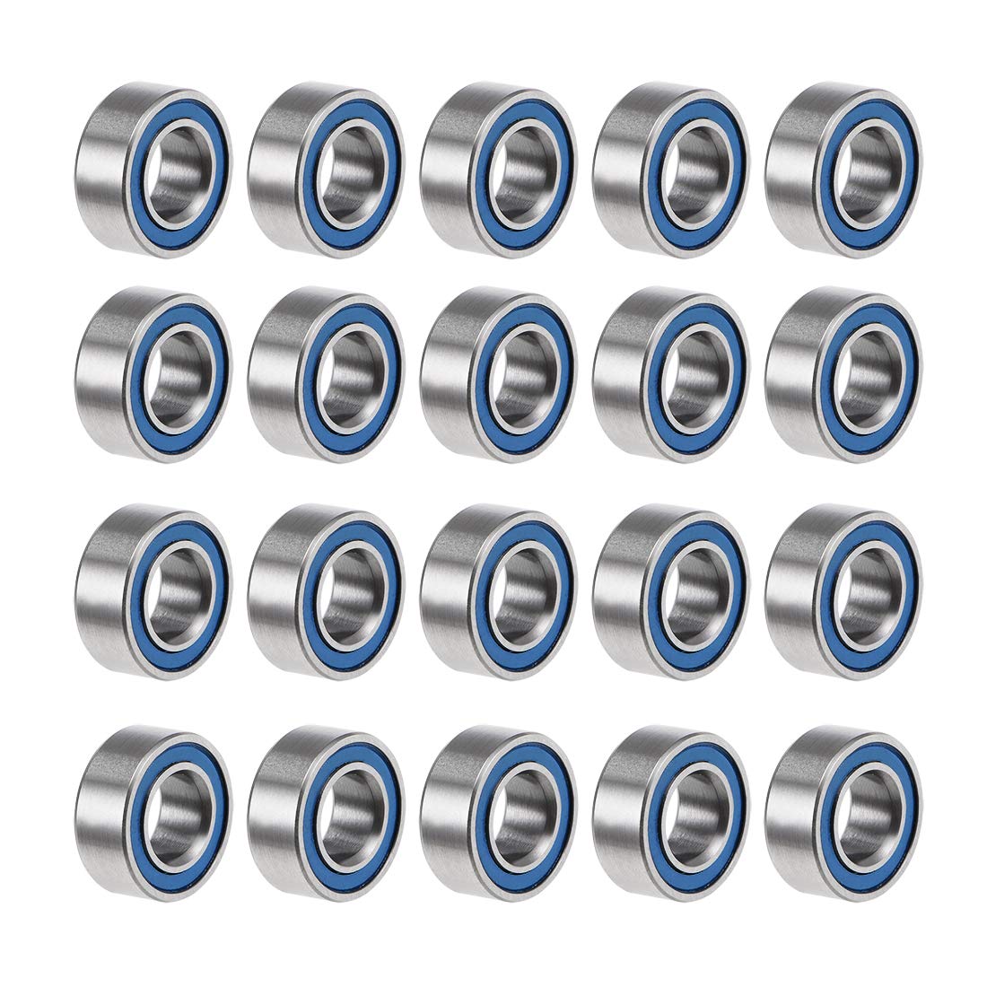 Foto 1 | Rodamientos De Bolas De Ranura Profunda Uxcell Mr105-2rs 5 X 10 X 4 Mm, 20 Unidades - Venta Internacional.