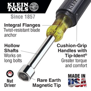 Foto 2 | Destornillador De Tuercas Klein Tools 630-3/8 M, Punta Magnética, 9,5 Cm, Hueco, Sh - Venta Internacional.