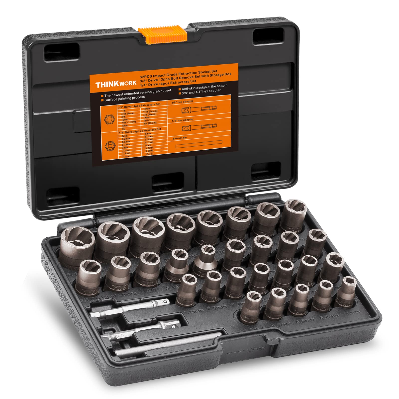 Foto 2 pulgar | Kit Extractor de Pernos Thinkwork 32 Piezas - Venta Internacional
