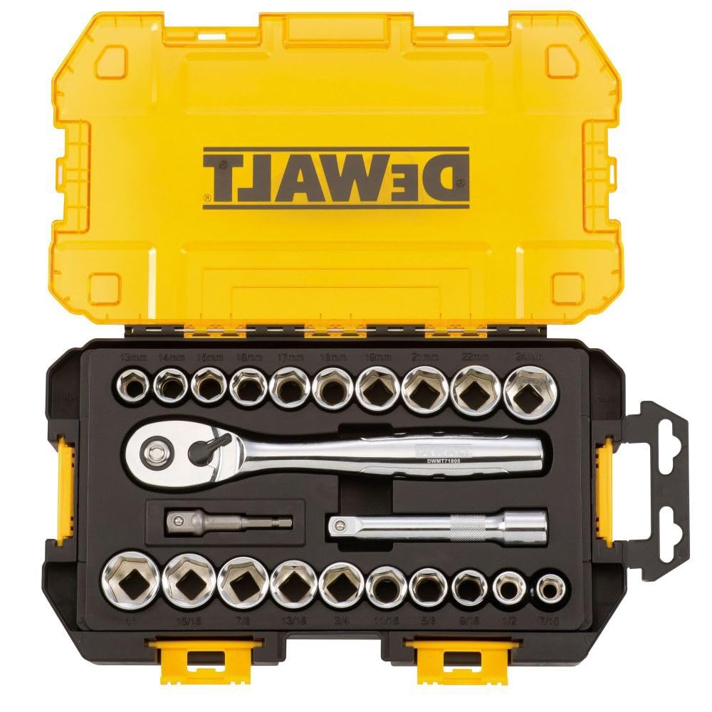 Foto 5 pulgar | Juego De Enchufes Dewalt Dwmt73813 Drive 1/2 (23 Piezas) Con Funda - Venta Internacional.