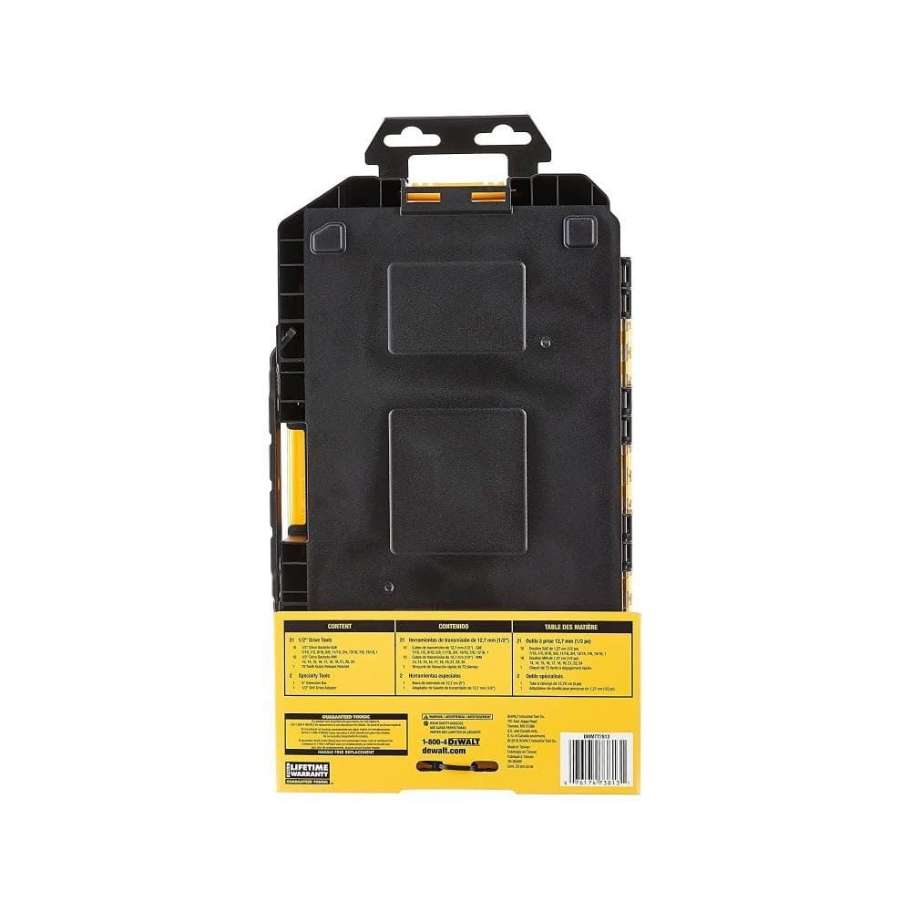 Foto 7 pulgar | Juego De Enchufes Dewalt Dwmt73813 Drive 1/2 (23 Piezas) Con Funda - Venta Internacional.