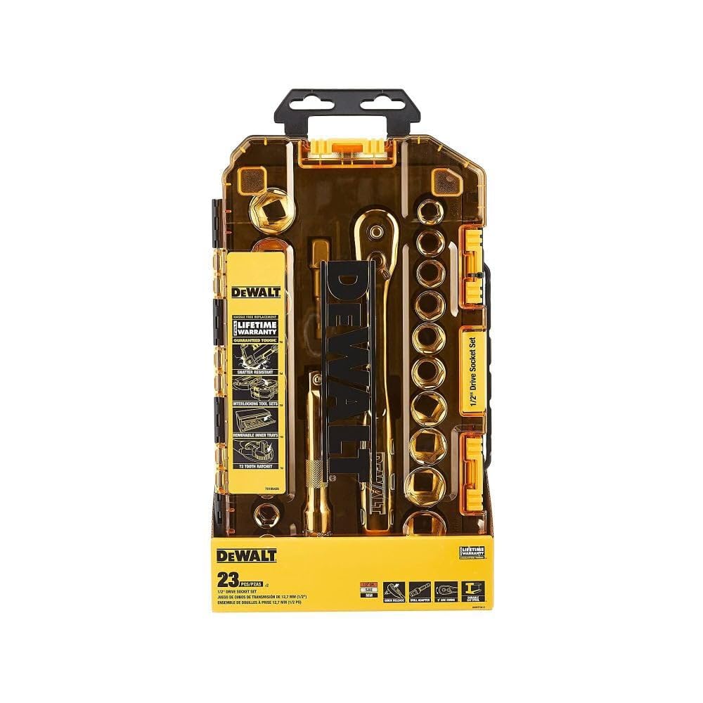Foto 8 pulgar | Juego De Enchufes Dewalt Dwmt73813 Drive 1/2 (23 Piezas) Con Funda - Venta Internacional.