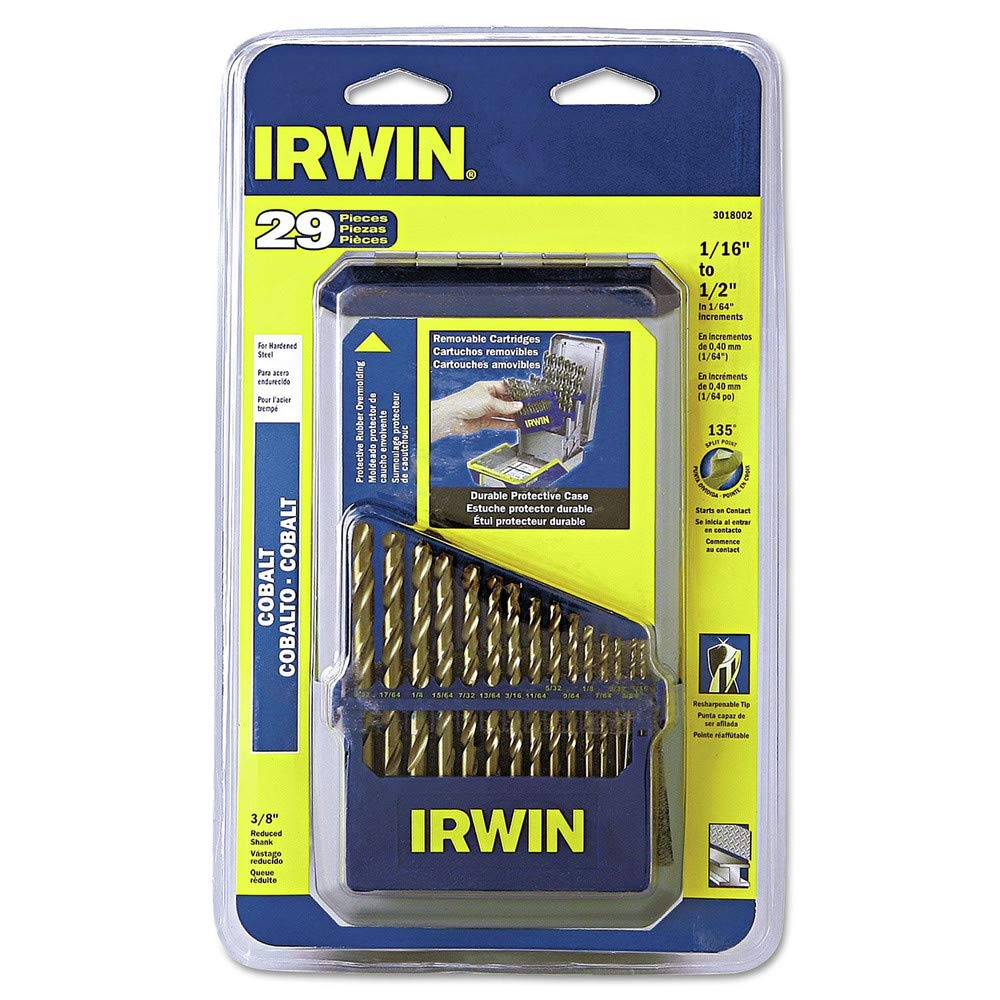 Foto 3 pulgar | Juego De Brocas Irwin M35 De Acero Aleado Con Cobalto, 29 Piezas, 1/16-1/2 Pulgadas - Venta Internacional.