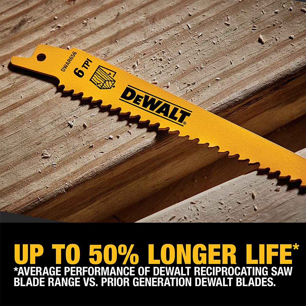 Foto 5 pulgar | Juego De Hojas De Sierra Recíproca Dewalt Dw4856, 6 Piezas, Metal Y Madera - Venta Internacional.
