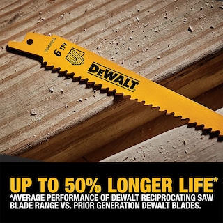 Foto 4 | Juego De Hojas De Sierra Recíproca Dewalt Dw4856, 6 Piezas, Metal Y Madera - Venta Internacional.