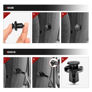 Foto 6 | Pinzas De Retención Nilight, 100 Unidades, 10 Mm, Para Honda Y Acura - Venta Internacional.