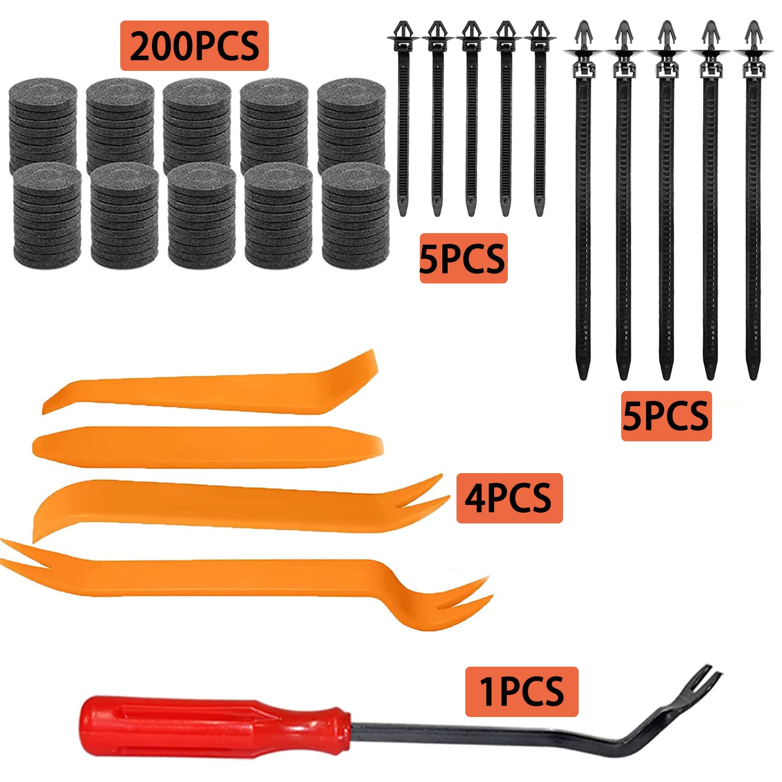 Foto 4 pulgar | Kit De Clips De Retención De Coche Y Abrazaderas Para Paneles De Puertas, 1595 Piezas - Venta Internacional.