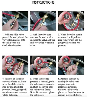 Foto 6 | Medidor De Presión De Neumáticos Arb Arb505, Kit De Deflactor De 0,7 A 4,1 Bar - Venta Internacional.