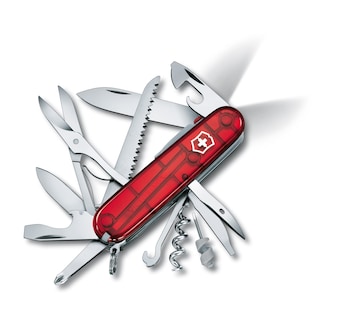 Foto 1 | Navaja Suiza Victorinox Huntsman Lite Led Roja - Venta Internacional.