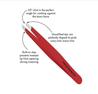 Foto 2 | Pinzas Tweezerman Slant 230-rr Signature Red - Venta Internacional.