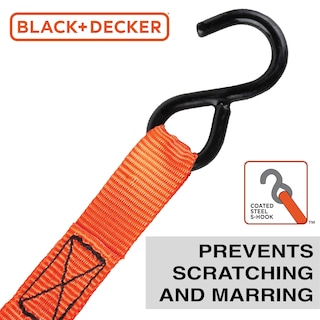 Foto 5 | Correas De Amarre Con Trinquete Black+decker Bd1005 De 1 M X 3 M, Paquete De 4 - Venta Internacional.