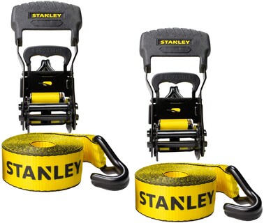 Foto 1 | Correas De Amarre Con Trinquete Stanley S1007, 1,5 Cm X 5 M, 500 Kg, Paquete De 2 - Venta Internacional.
