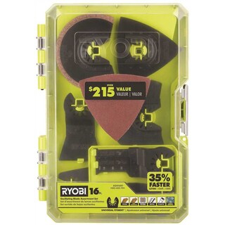 Foto 1 | Juego De Accesorios Para Cuchillas Multiherramientas Oscilantes Ryobi, 16 Piezas, A241601 - Venta Internacional.