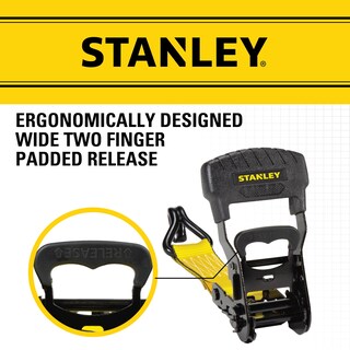 Foto 3 | Correas De Amarre Con Trinquete Stanley S10074, Color Negro Y Amarillo, 1,5 X 5 M - Venta Internacional.